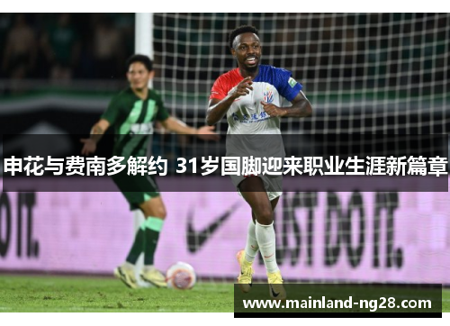 申花与费南多解约 31岁国脚迎来职业生涯新篇章 申花与费南多解约 31岁国脚迎来职业生涯新篇章